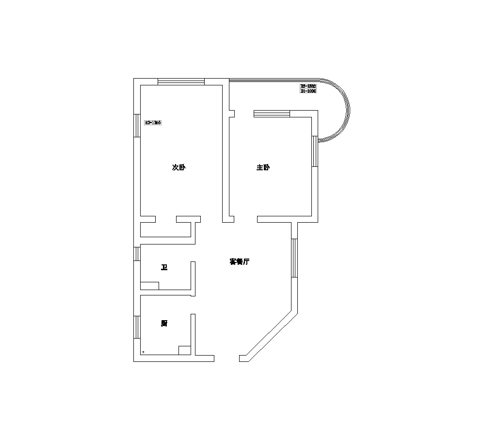 成都装修公司推荐:现代二居室74平方米家装案例-家装保姆-罗小红成都家装设计