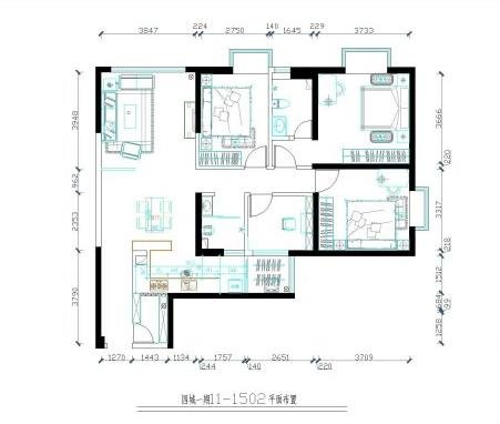 现代装修风格三居室179平方米家装案例-成都装修网-家装保姆-罗小红成都家装设计