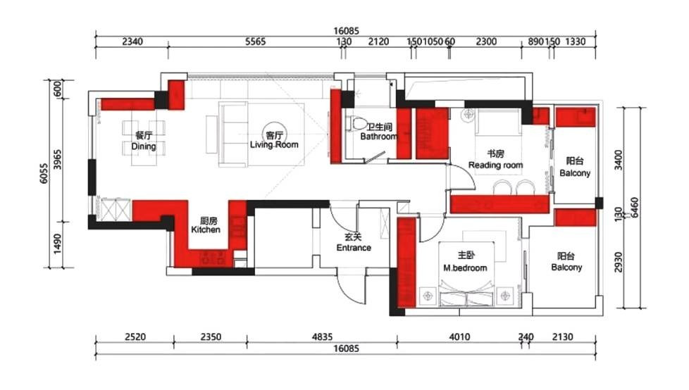 日式小户型房子二居室80平米装修方案-家装保姆-罗小红成都家装设计