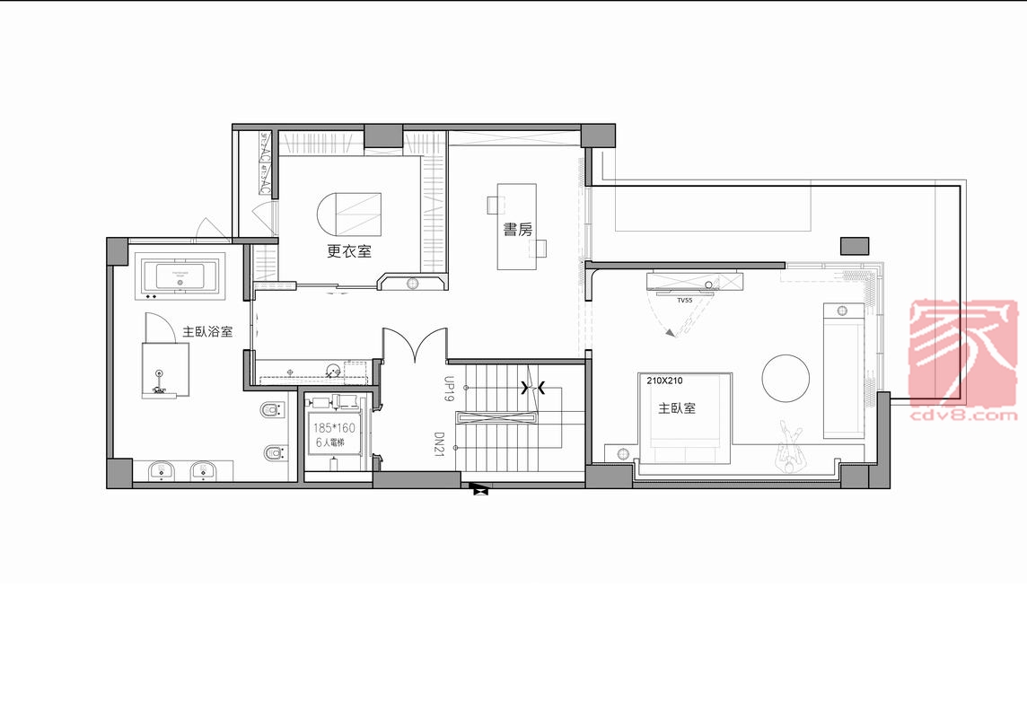 别的三居室168平方米家装案例-成都家居装修网-家装保姆-罗小红成都家装设计