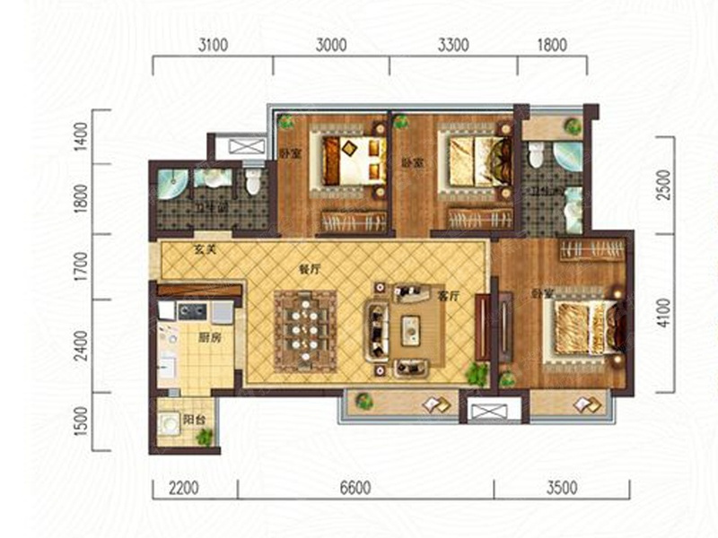 现代四住宅163平方米家装案例-成都家装保姆装修网-家装保姆-罗小红成都家装设计