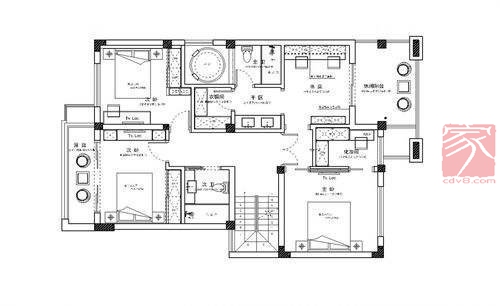 现代二居室98平方米装案例-家装保姆-罗小红成都家装设计