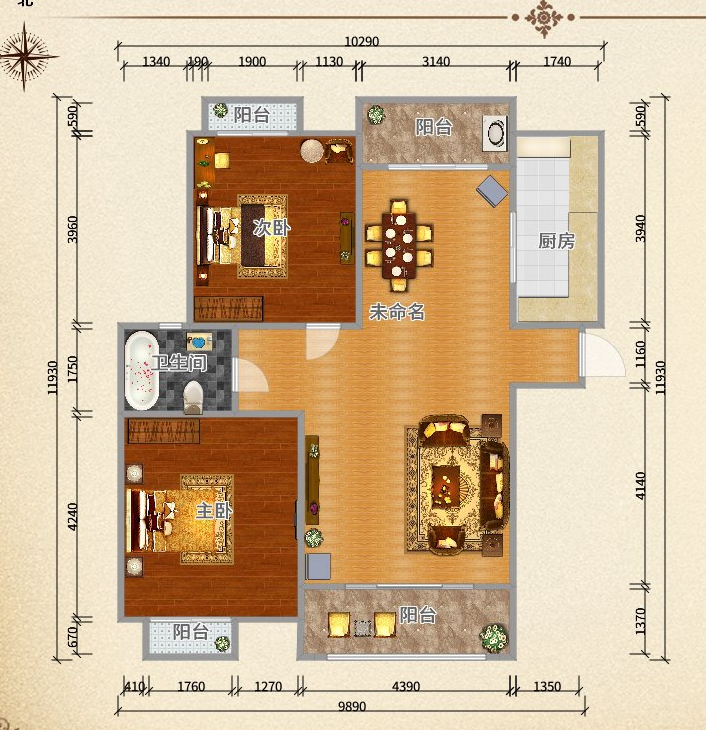简约二居室122平方米家装案例-成都装修网-家装保姆-罗小红成都家装设计