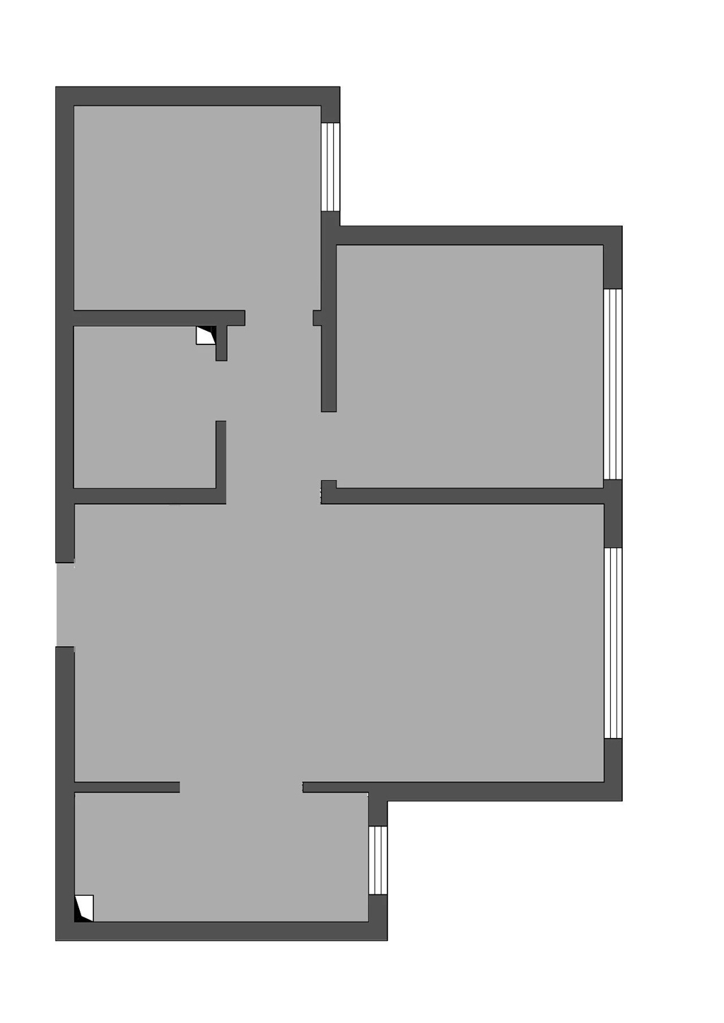 北欧装修风格二居室75平方米家装案例-家装保姆-罗小红成都家装设计