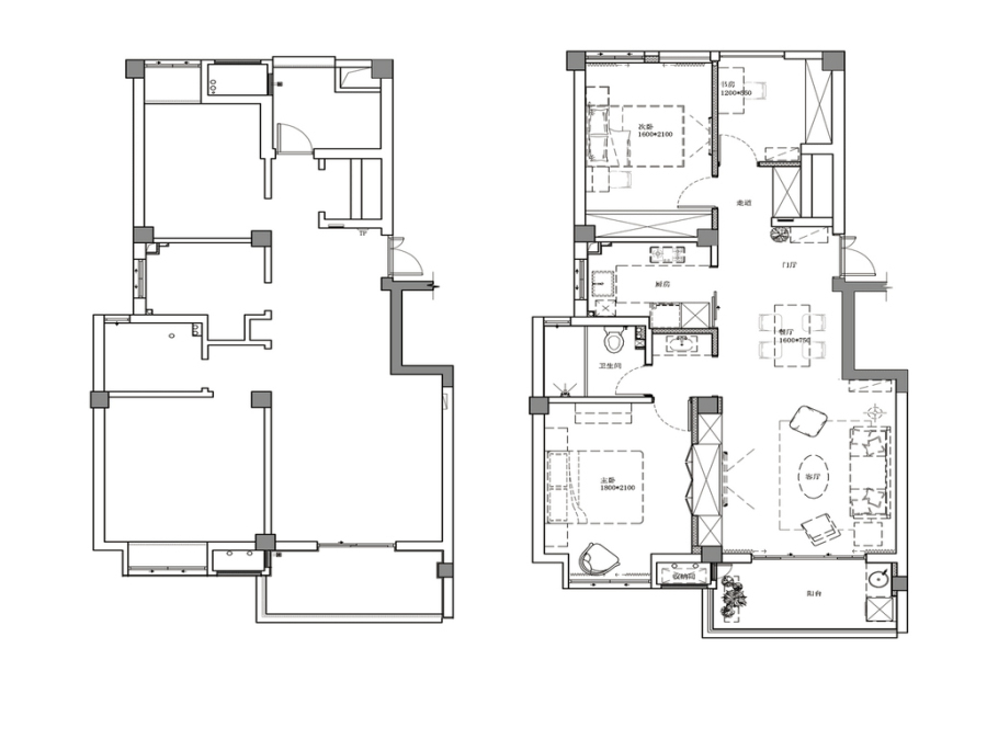 现代风格装修效果图三居室96平方米家装案例-成都装修网-家装保姆-罗小红成都家装设计