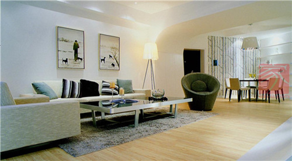 现代客厅装修实例赏析 现代客厅装修方法-家装保姆-罗小红成都家装设计