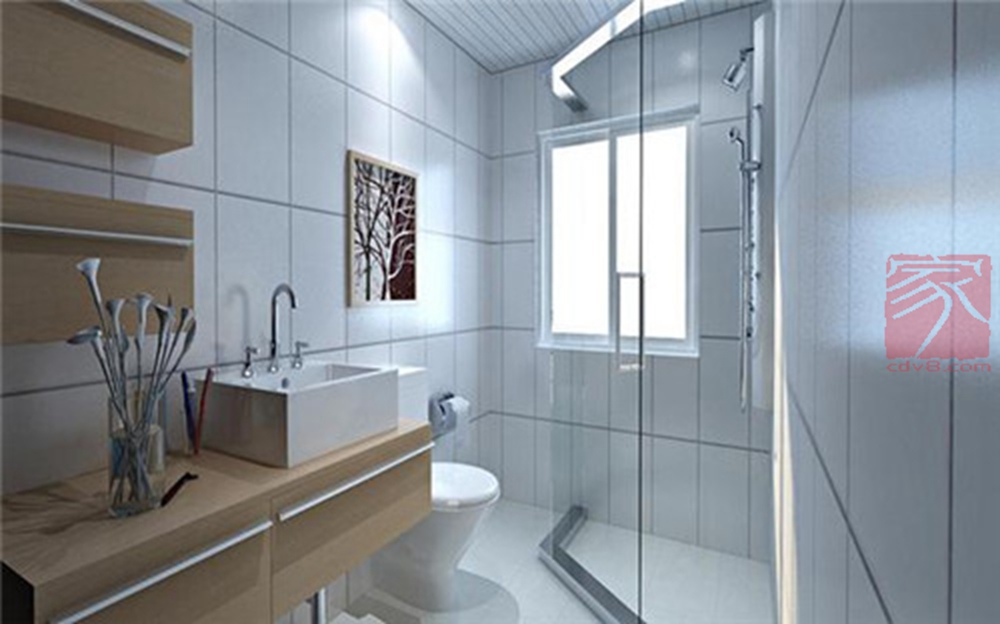 卫生间干湿分离设计案例 卫生间为什么要做干湿分离-家装保姆-罗小红成都家装设计