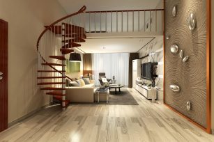 楼梯木扶手设计方案实例及木楼梯怎样维护保养？
