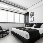 2020年后现代黑白灰极简实景图效果图34-家装保姆-罗小红成都家装设计